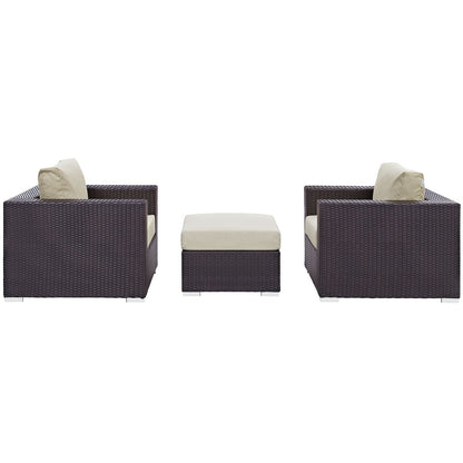 Convene 3 Piece Outdoor Patio Sofa Set by Modway