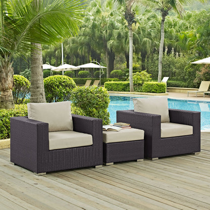 Convene 3 Piece Outdoor Patio Sofa Set by Modway