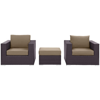 Convene 3 Piece Outdoor Patio Sofa Set by Modway