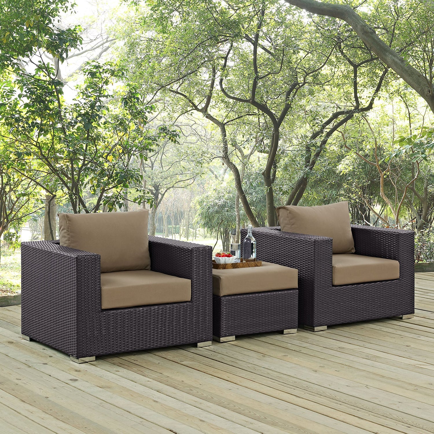 Convene 3 Piece Outdoor Patio Sofa Set by Modway