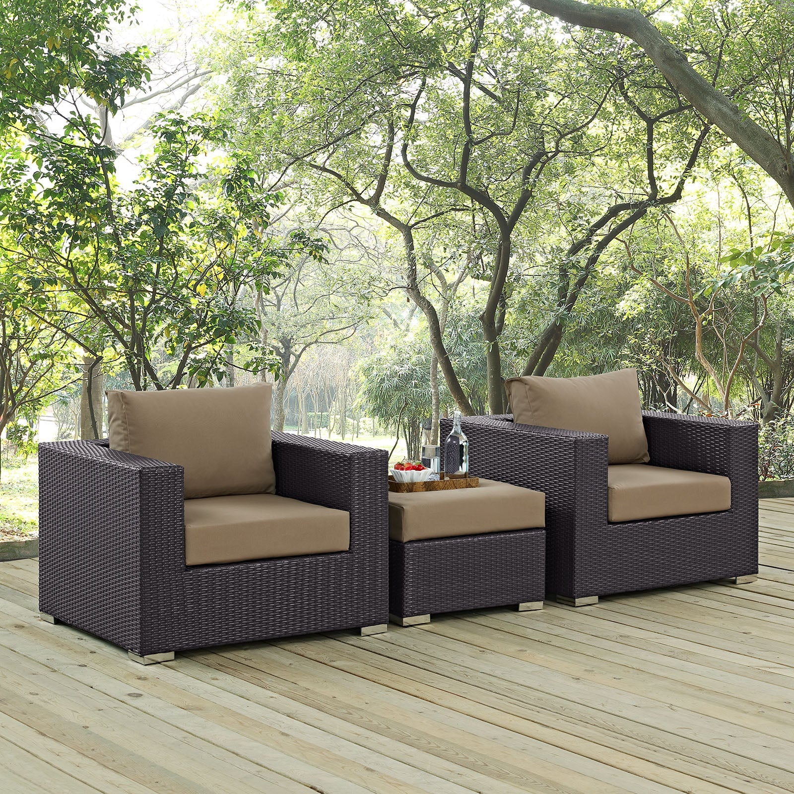 Convene 3 Piece Outdoor Patio Sofa Set by Modway