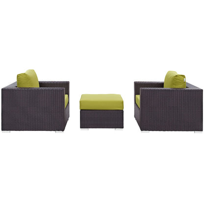 Convene 3 Piece Outdoor Patio Sofa Set by Modway