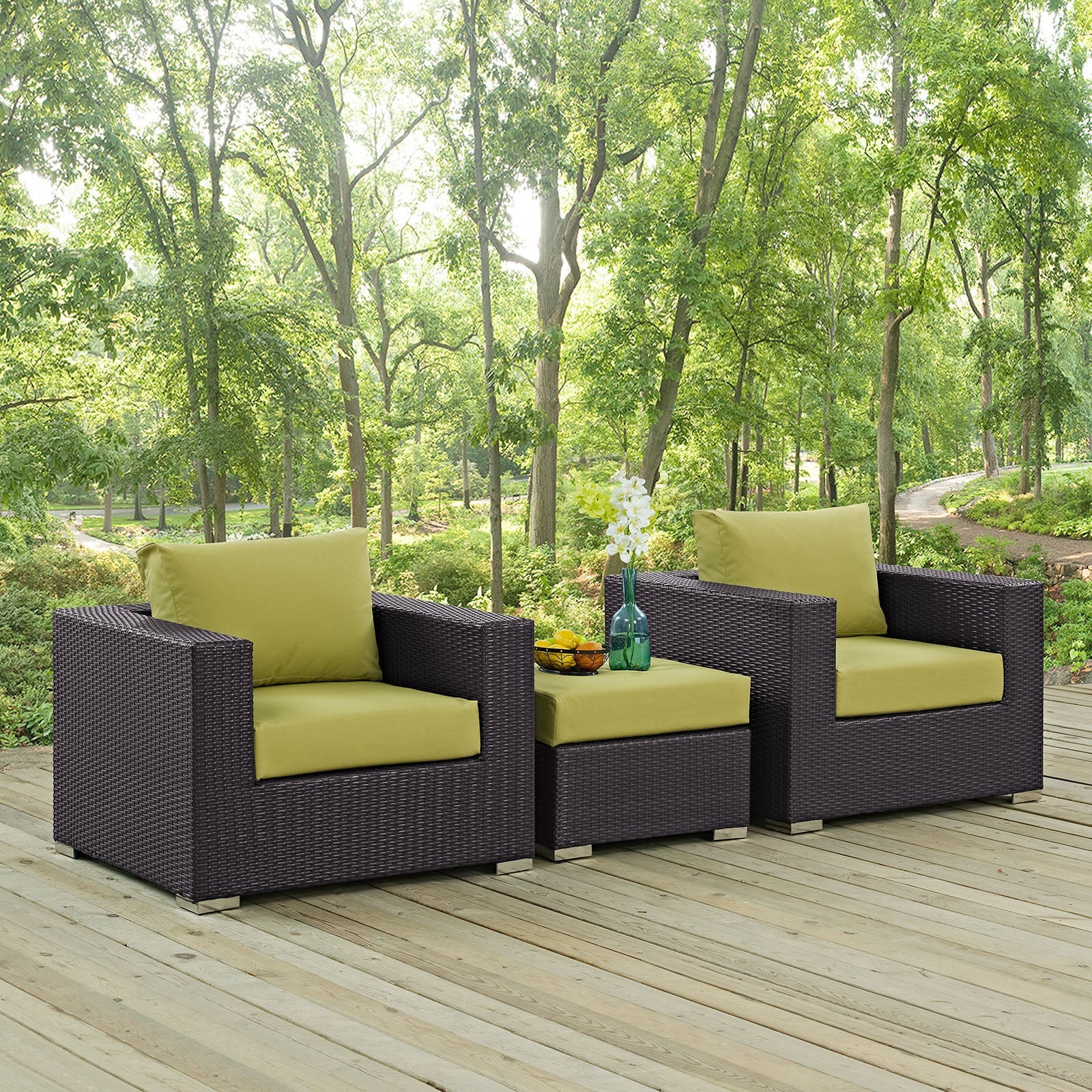 Convene 3 Piece Outdoor Patio Sofa Set by Modway