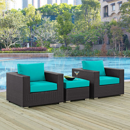 Convene 3 Piece Outdoor Patio Sofa Set by Modway