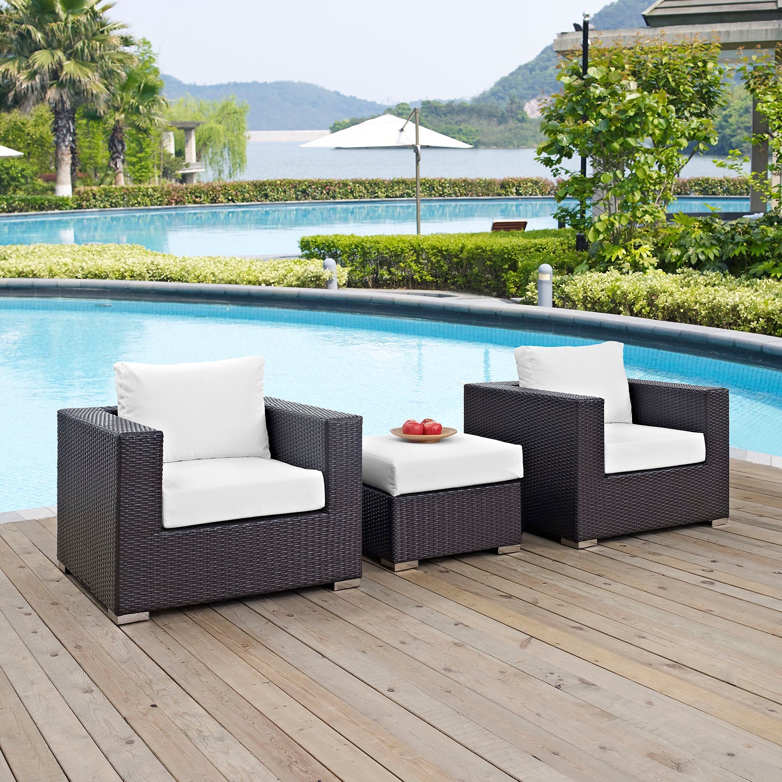 Convene 3 Piece Outdoor Patio Sofa Set by Modway