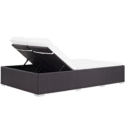 Convene Double Outdoor Patio Chaise by Modway