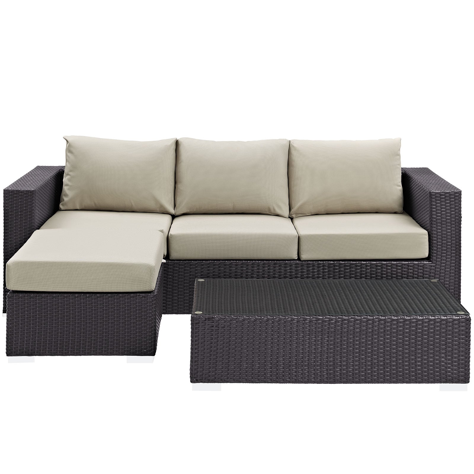 Convene 3 Piece Outdoor Patio Sofa Set by Modway