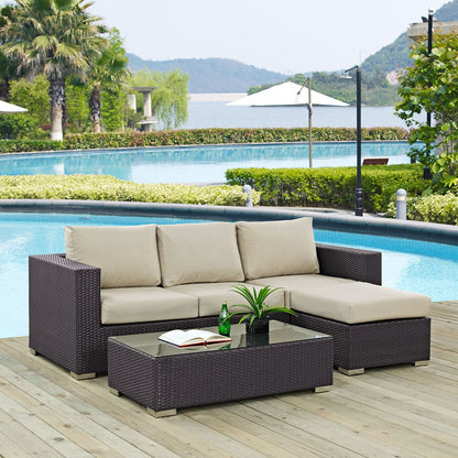 Convene 3 Piece Outdoor Patio Sofa Set by Modway