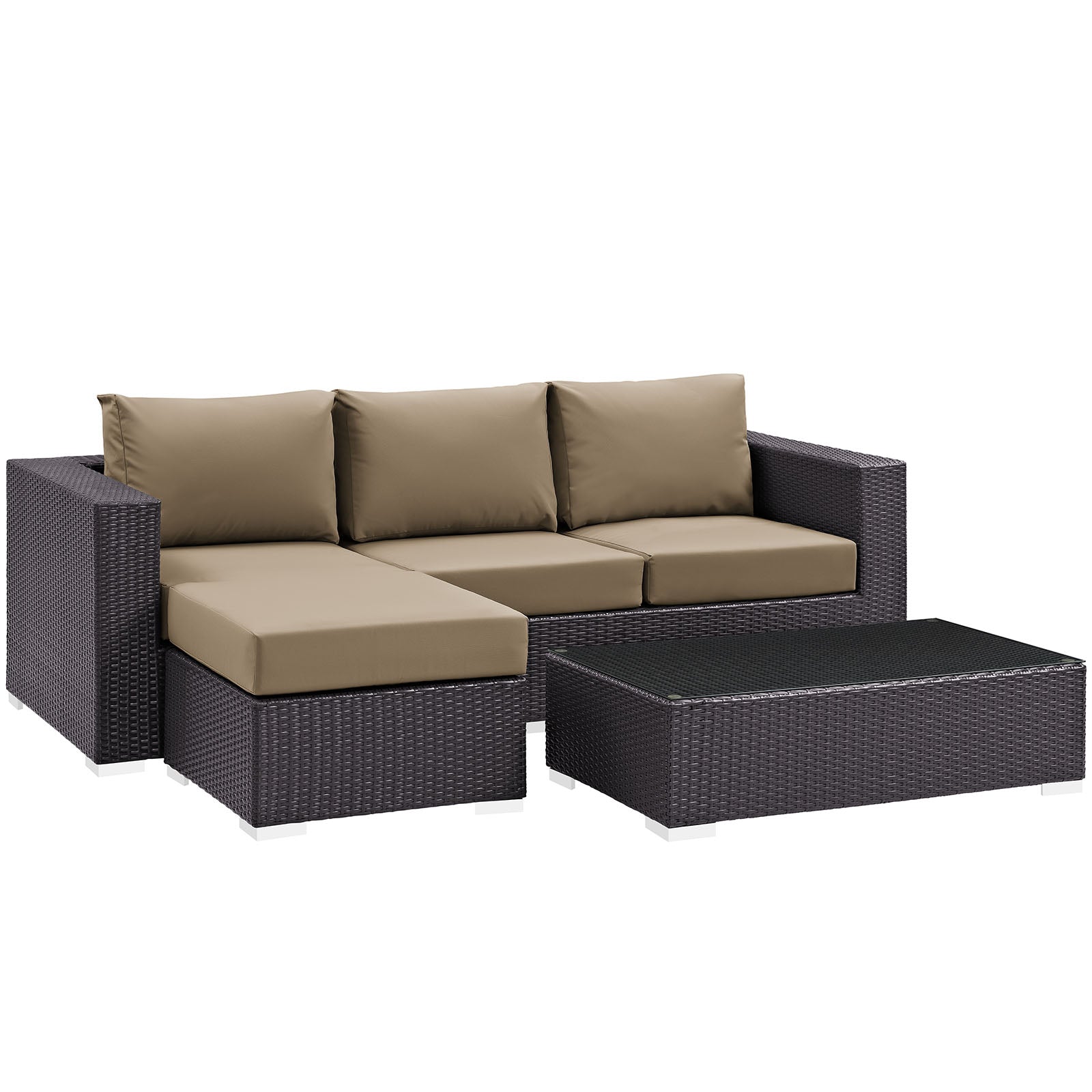 Convene 3 Piece Outdoor Patio Sofa Set by Modway