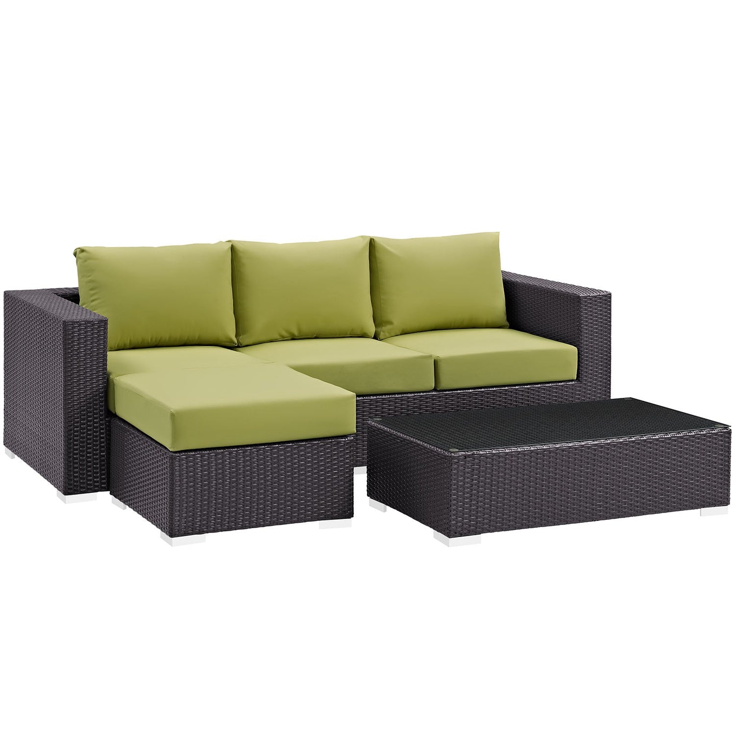 Convene 3 Piece Outdoor Patio Sofa Set by Modway