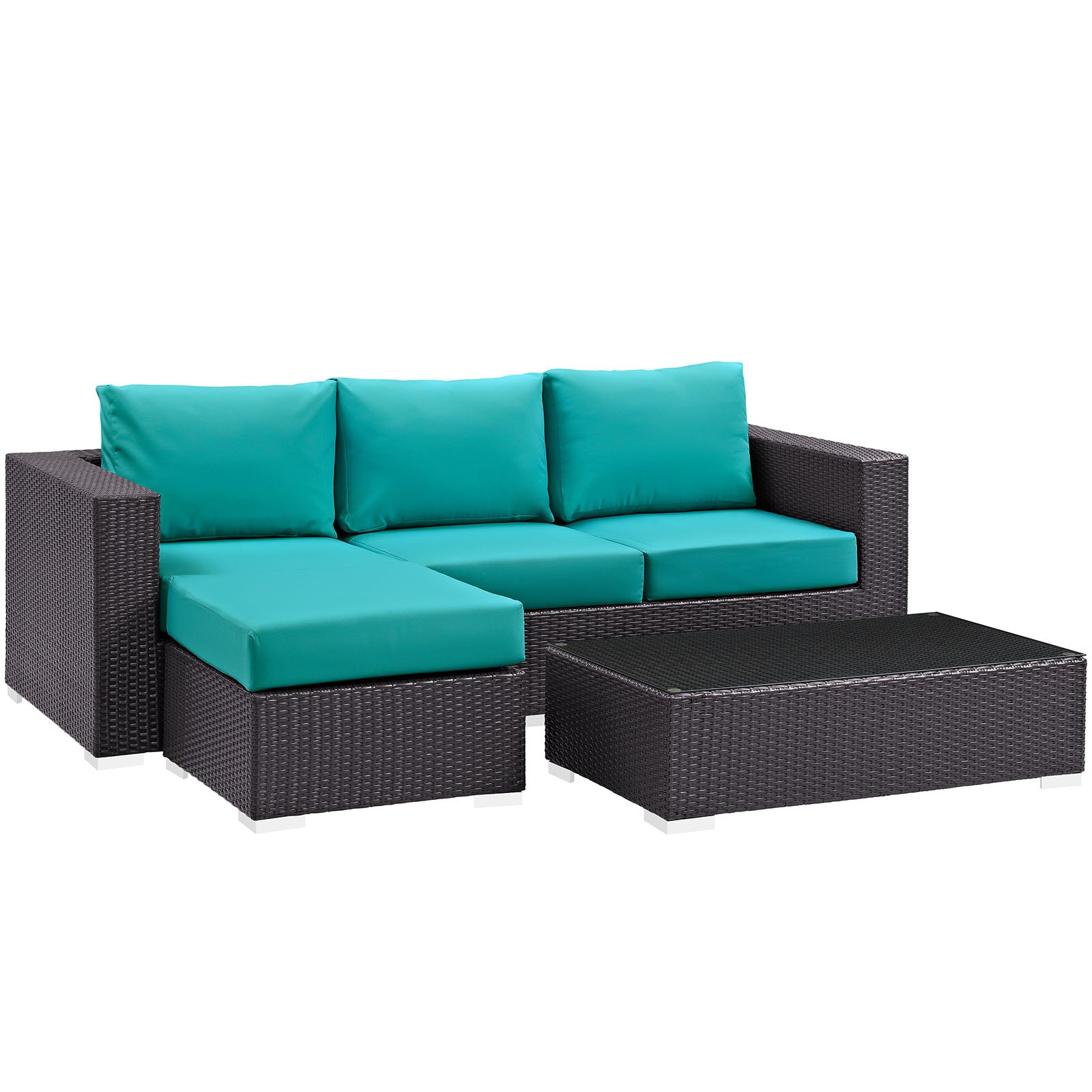 Convene 3 Piece Outdoor Patio Sofa Set by Modway