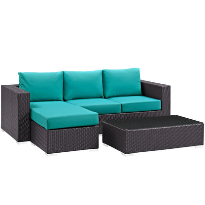 Convene 3 Piece Outdoor Patio Sofa Set by Modway