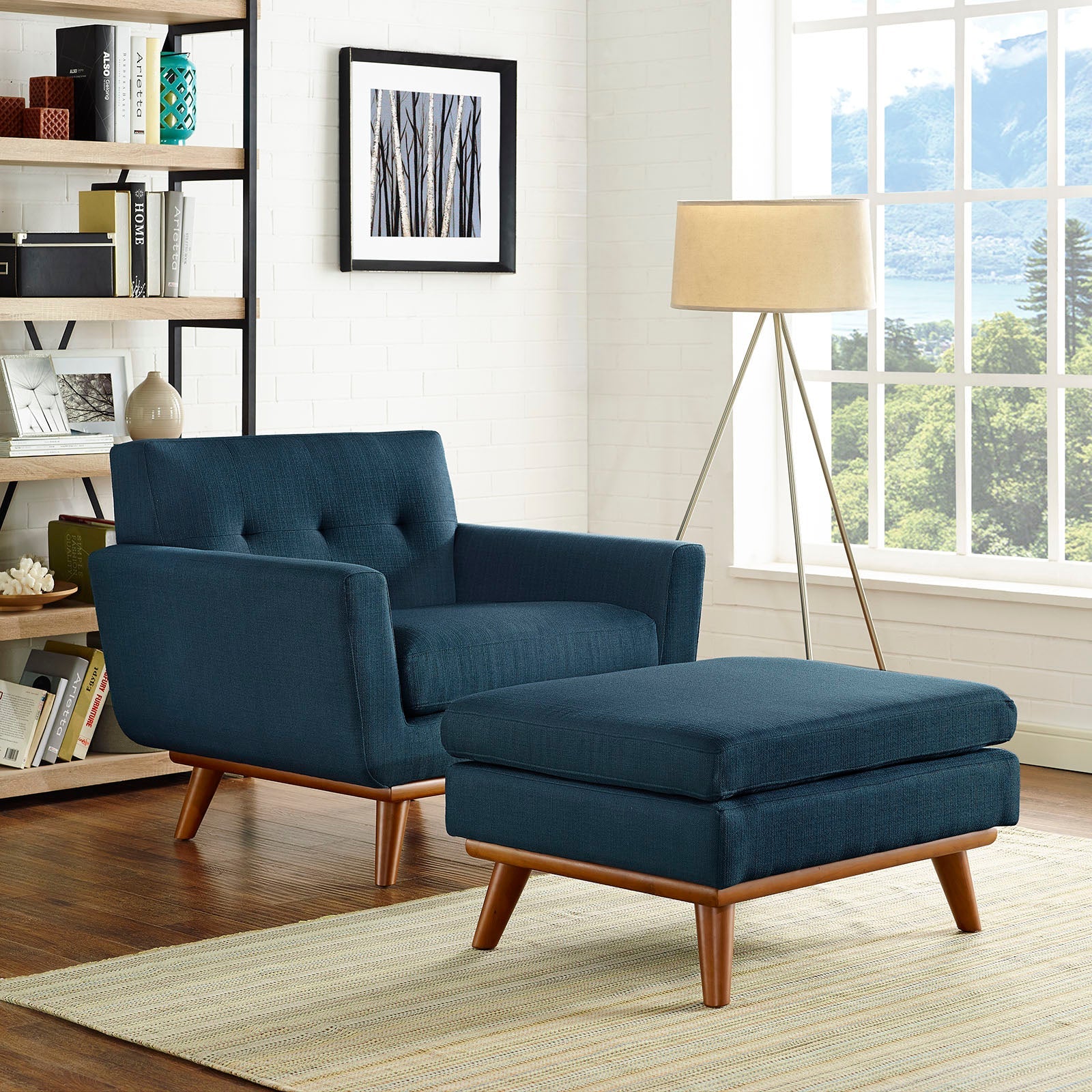 Engage 2 Piece Armchair and Ottoman By HouseBean