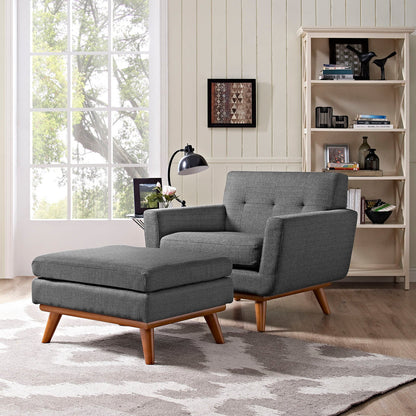 Engage 2 Piece Armchair and Ottoman By HouseBean