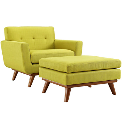 Engage 2 Piece Armchair and Ottoman By HouseBean