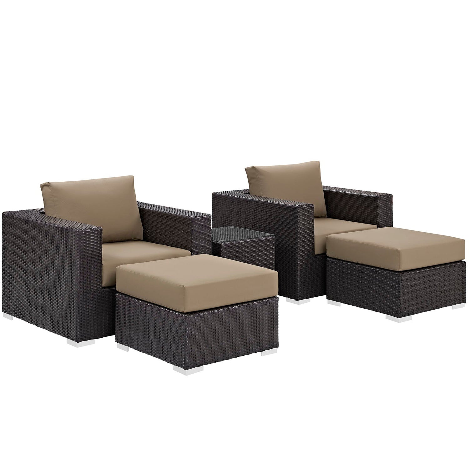 Convene 5 Piece Outdoor Patio Sectional Set by Modway