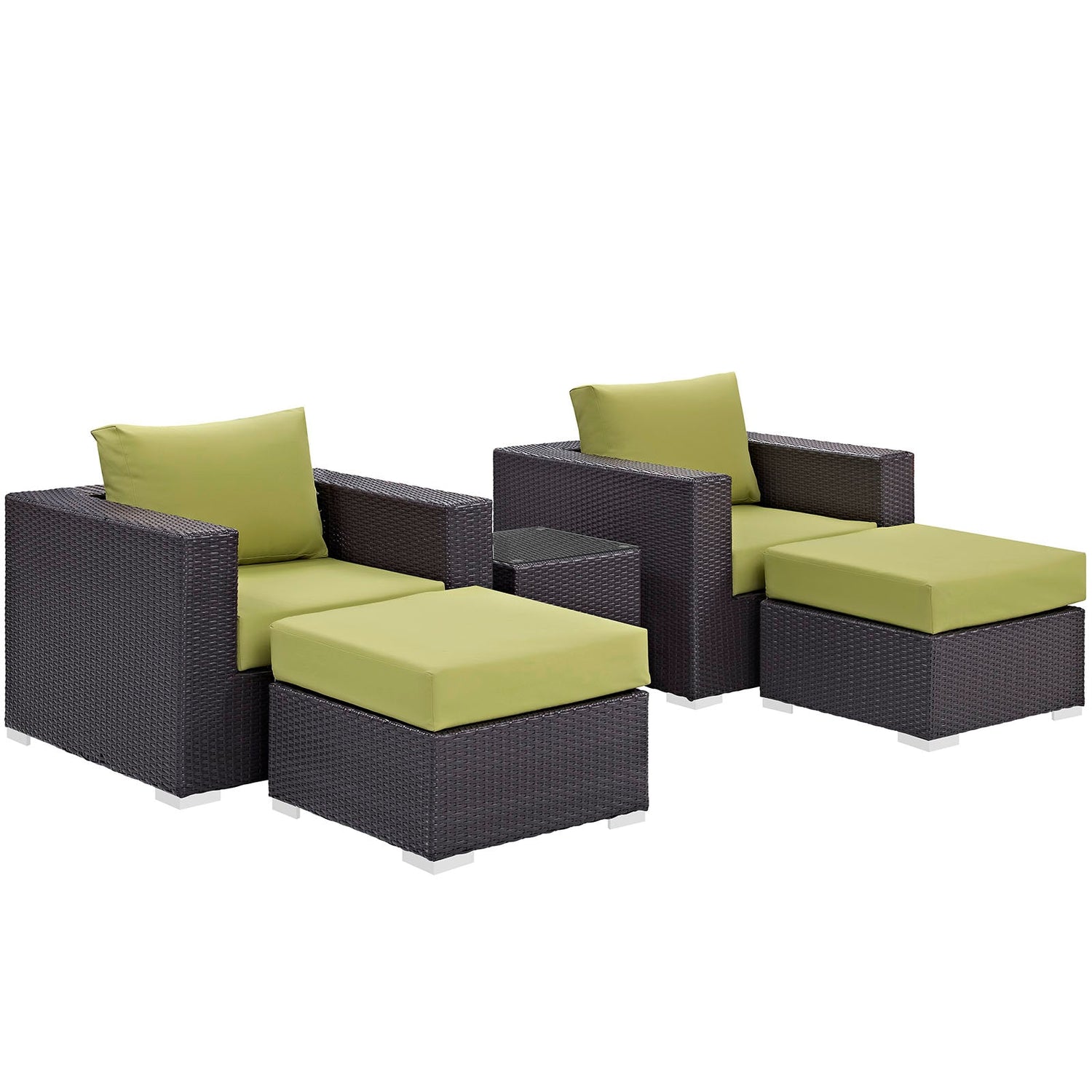 Convene 5 Piece Outdoor Patio Sectional Set by Modway