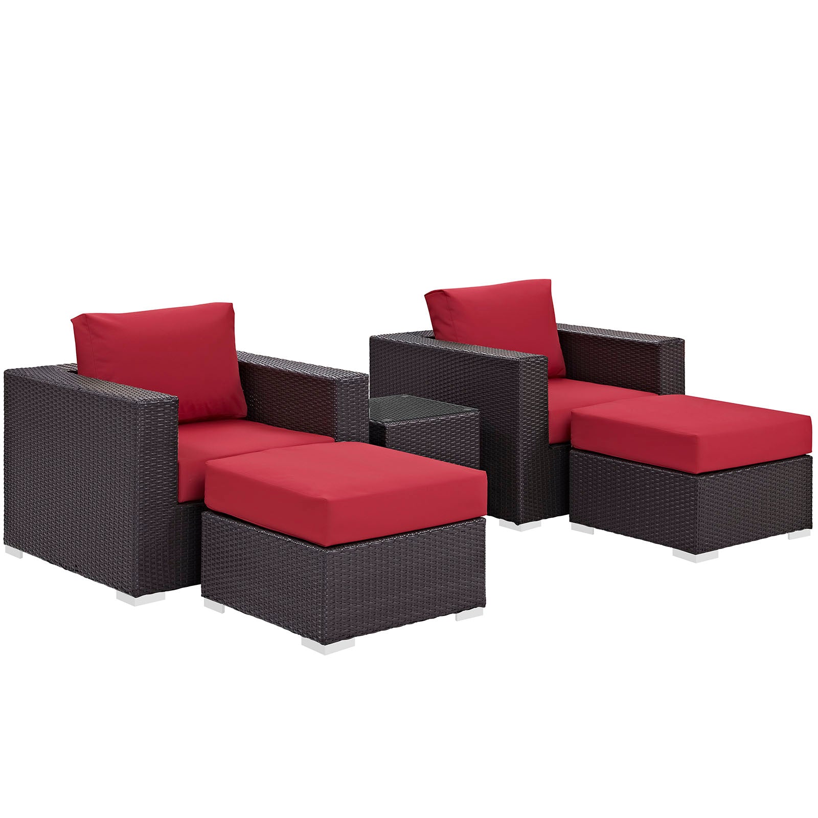 Convene 5 Piece Outdoor Patio Sectional Set by Modway