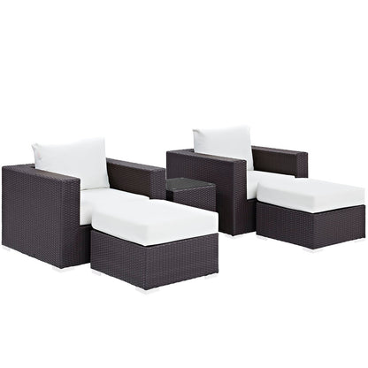 Convene 5 Piece Outdoor Patio Sectional Set by Modway