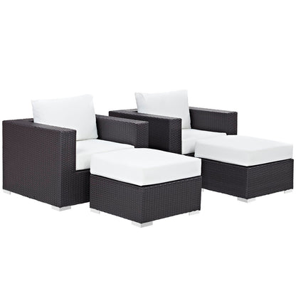 Convene 4 Piece Outdoor Patio Sectional Set by Modway