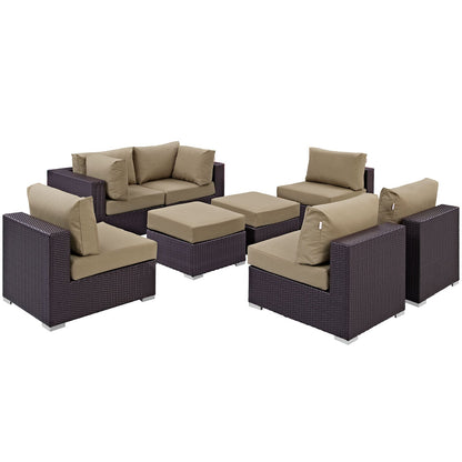 Convene 8 Piece Outdoor Patio Sectional Set by Modway