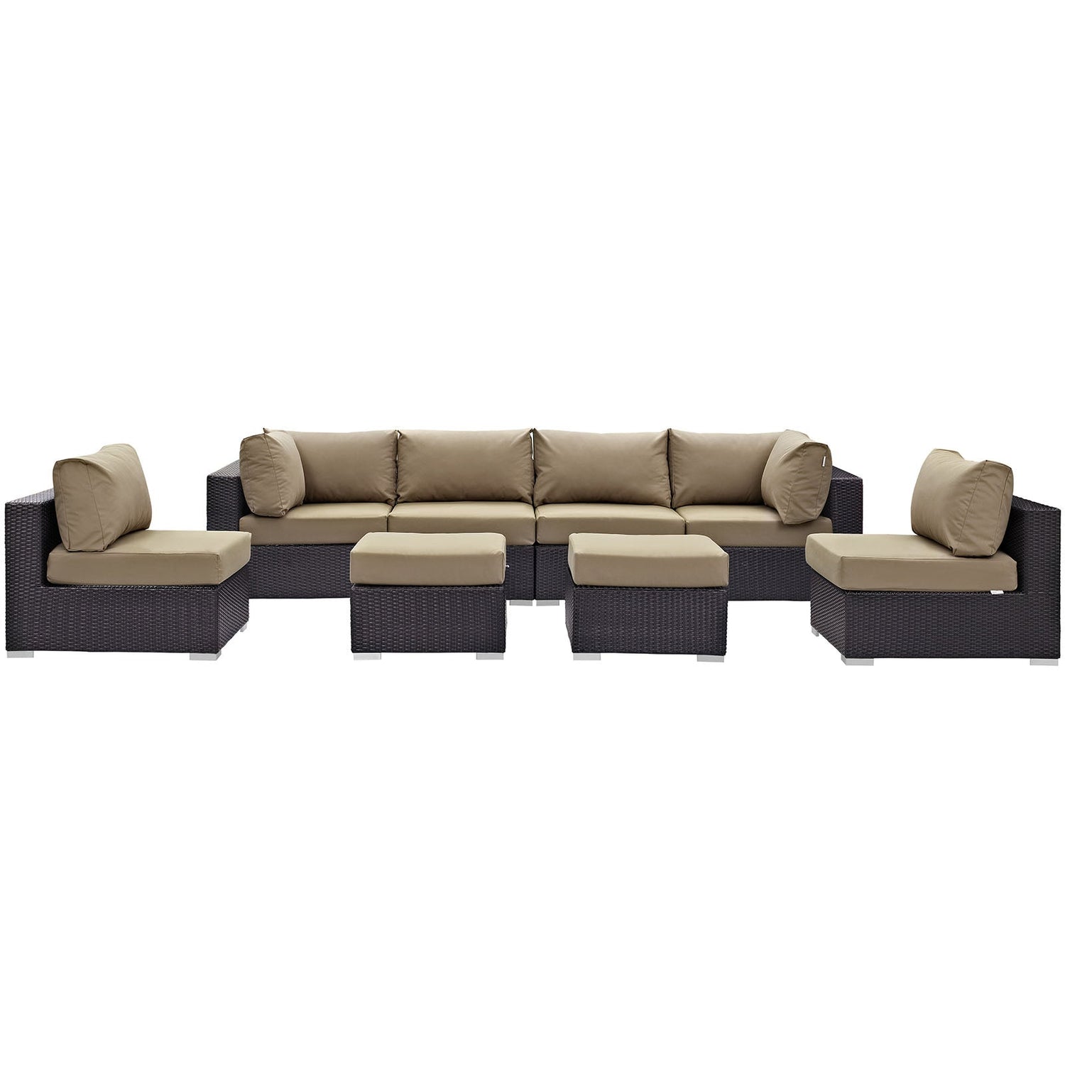 Convene 8 Piece Outdoor Patio Sectional Set by Modway