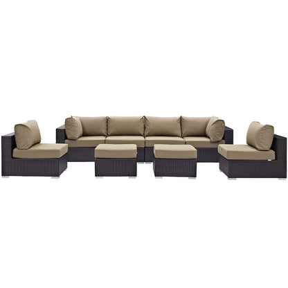 Convene 8 Piece Outdoor Patio Sectional Set by Modway