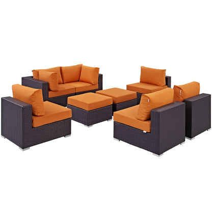 Convene 8 Piece Outdoor Patio Sectional Set by Modway