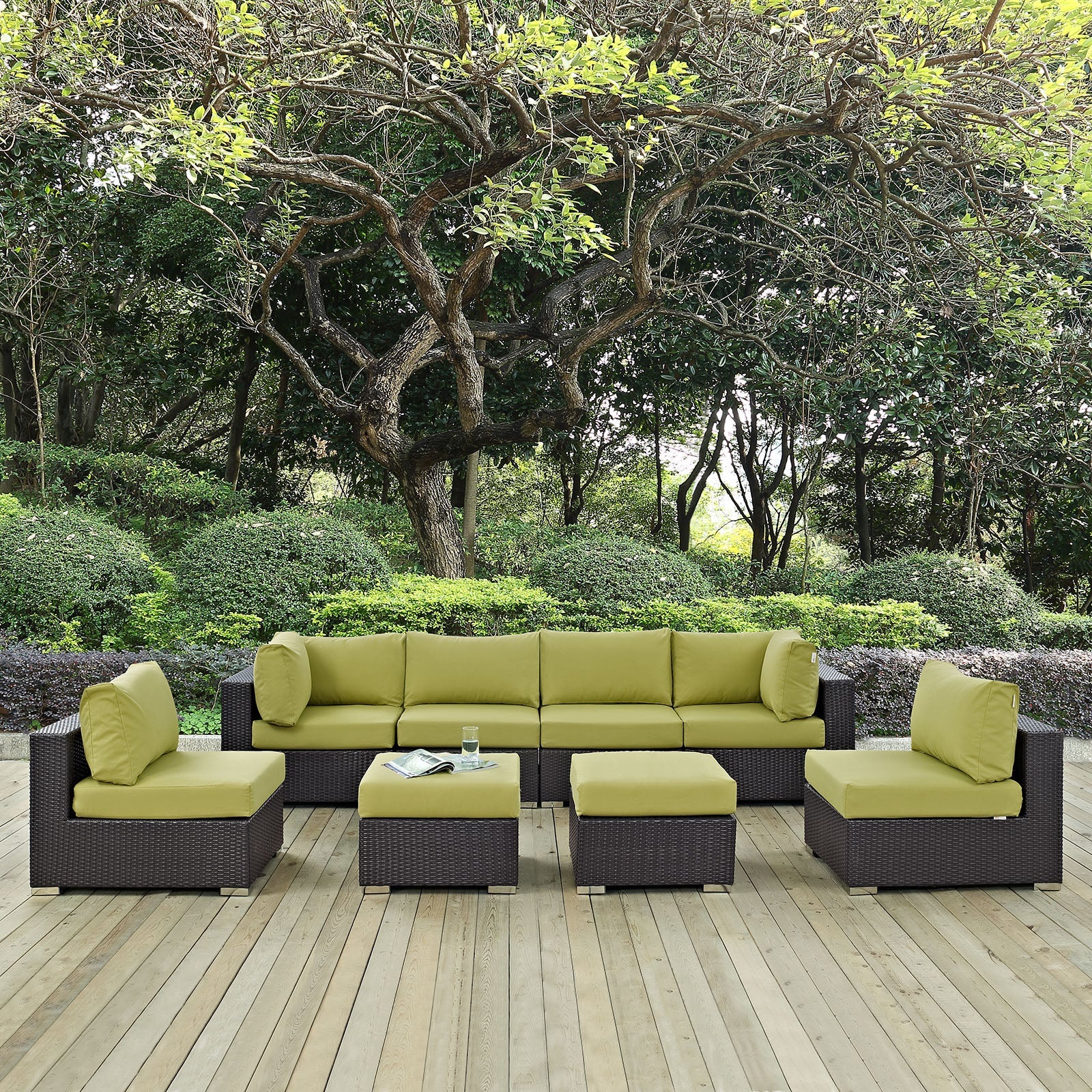 Convene 8 Piece Outdoor Patio Sectional Set by Modway