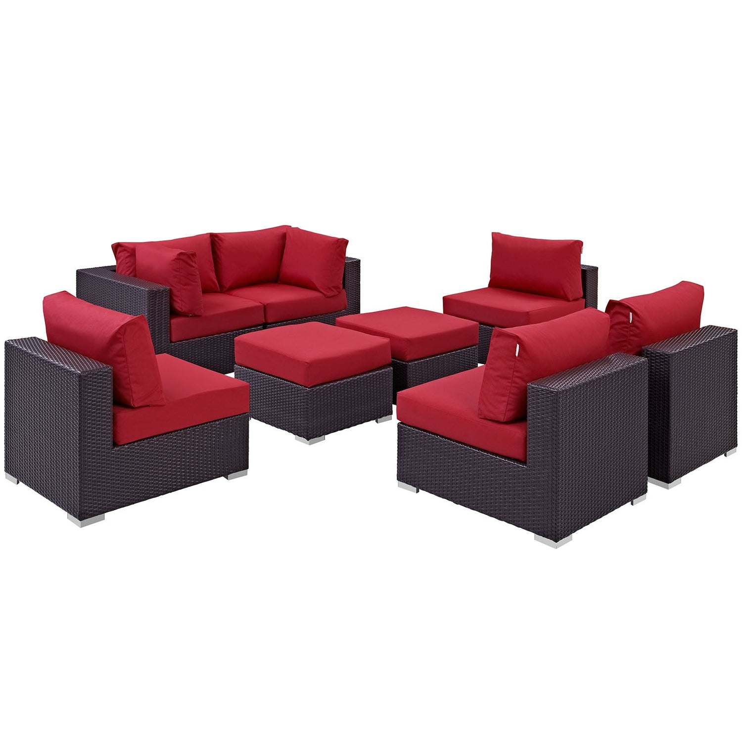 Convene 8 Piece Outdoor Patio Sectional Set by Modway