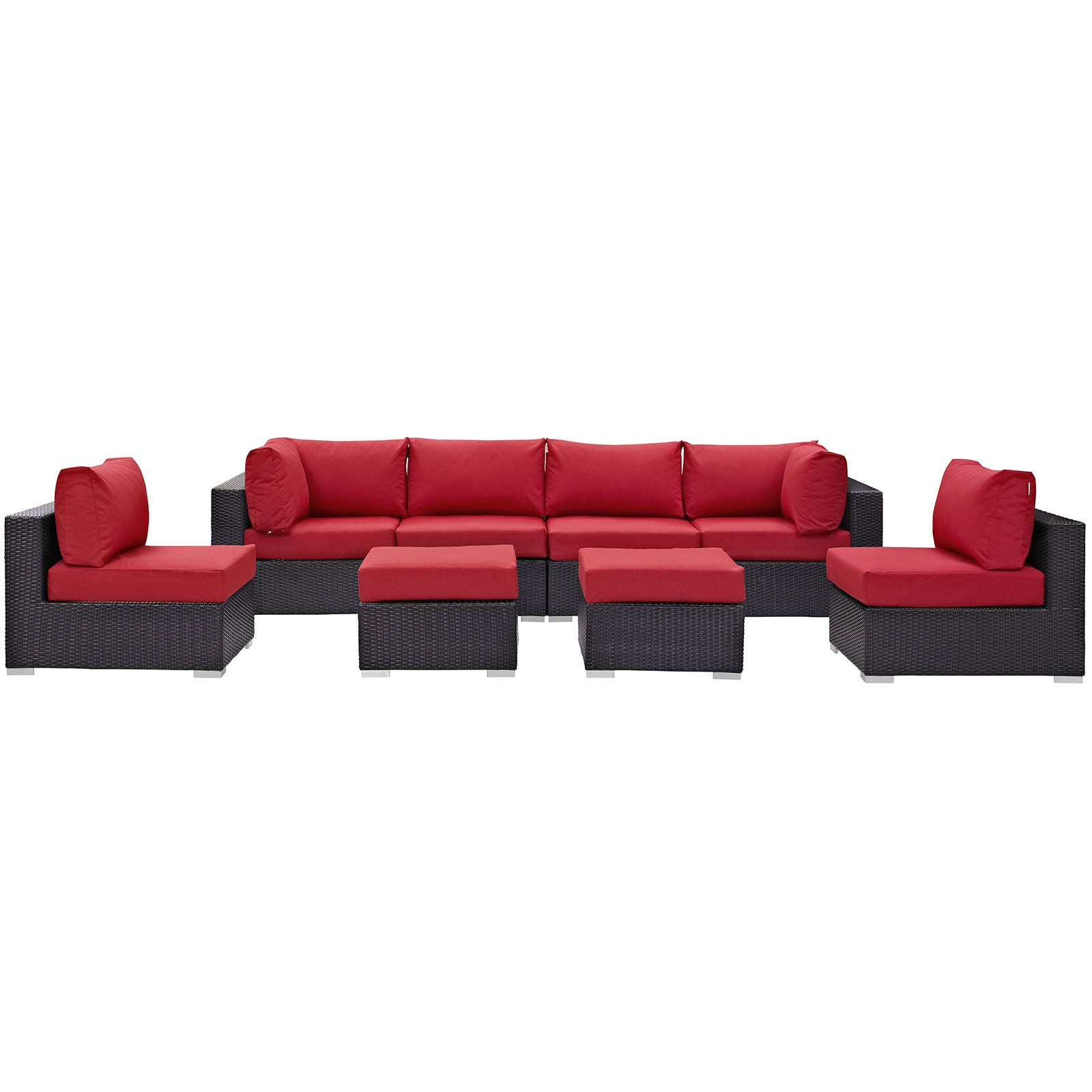 Convene 8 Piece Outdoor Patio Sectional Set by Modway