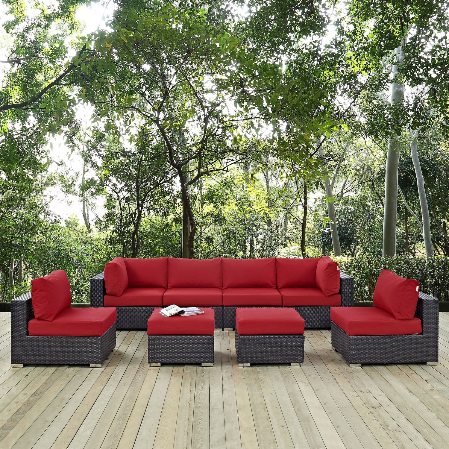 Convene 8 Piece Outdoor Patio Sectional Set by Modway