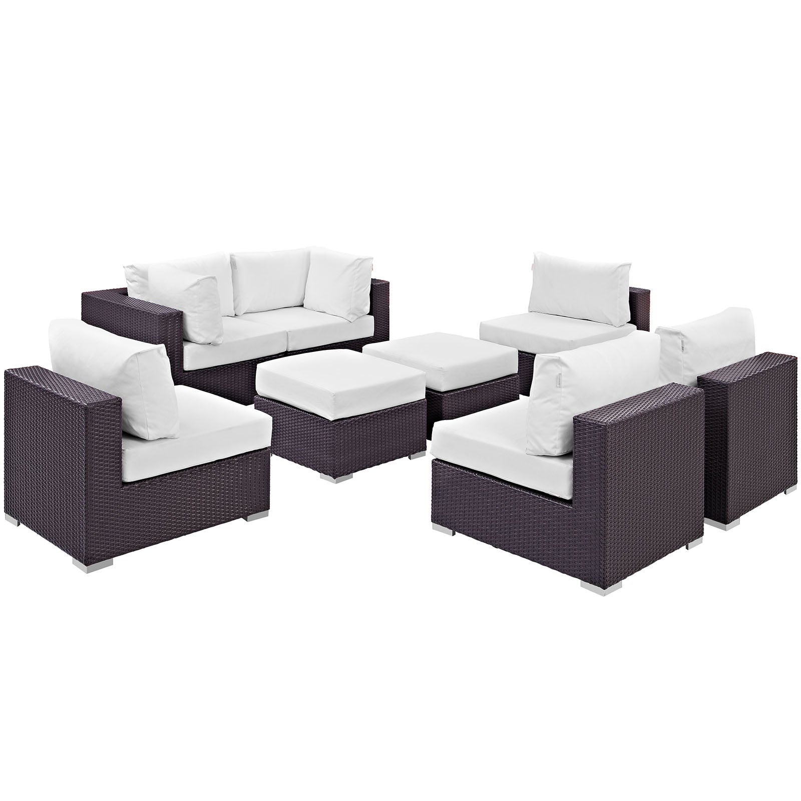 Convene 8 Piece Outdoor Patio Sectional Set by Modway