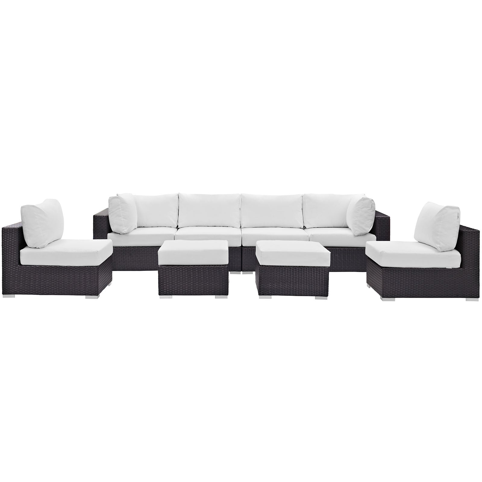 Convene 8 Piece Outdoor Patio Sectional Set by Modway