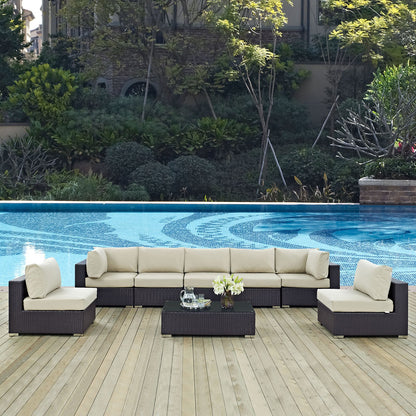 Convene 8 Piece Outdoor Patio Sectional Set by Modway