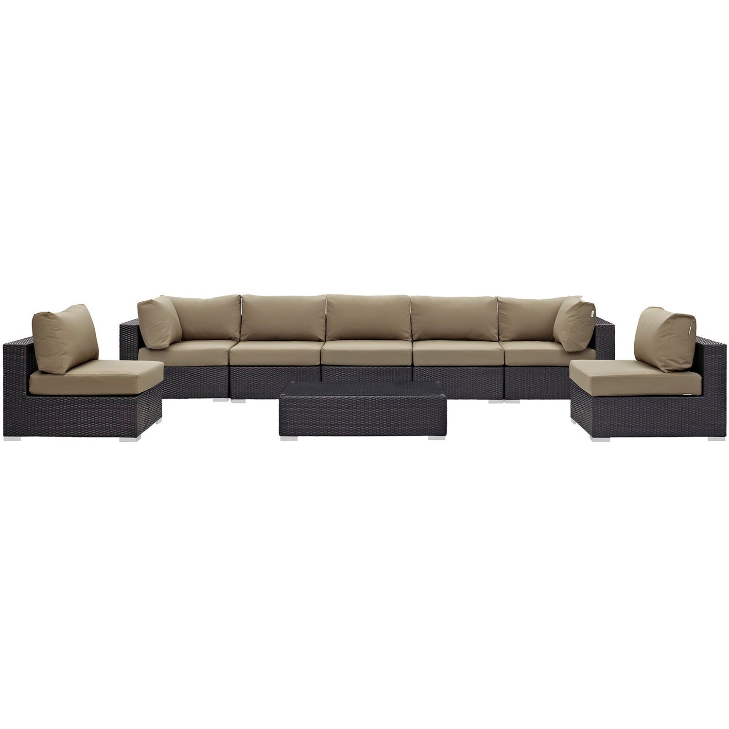 Convene 8 Piece Outdoor Patio Sectional Set by Modway