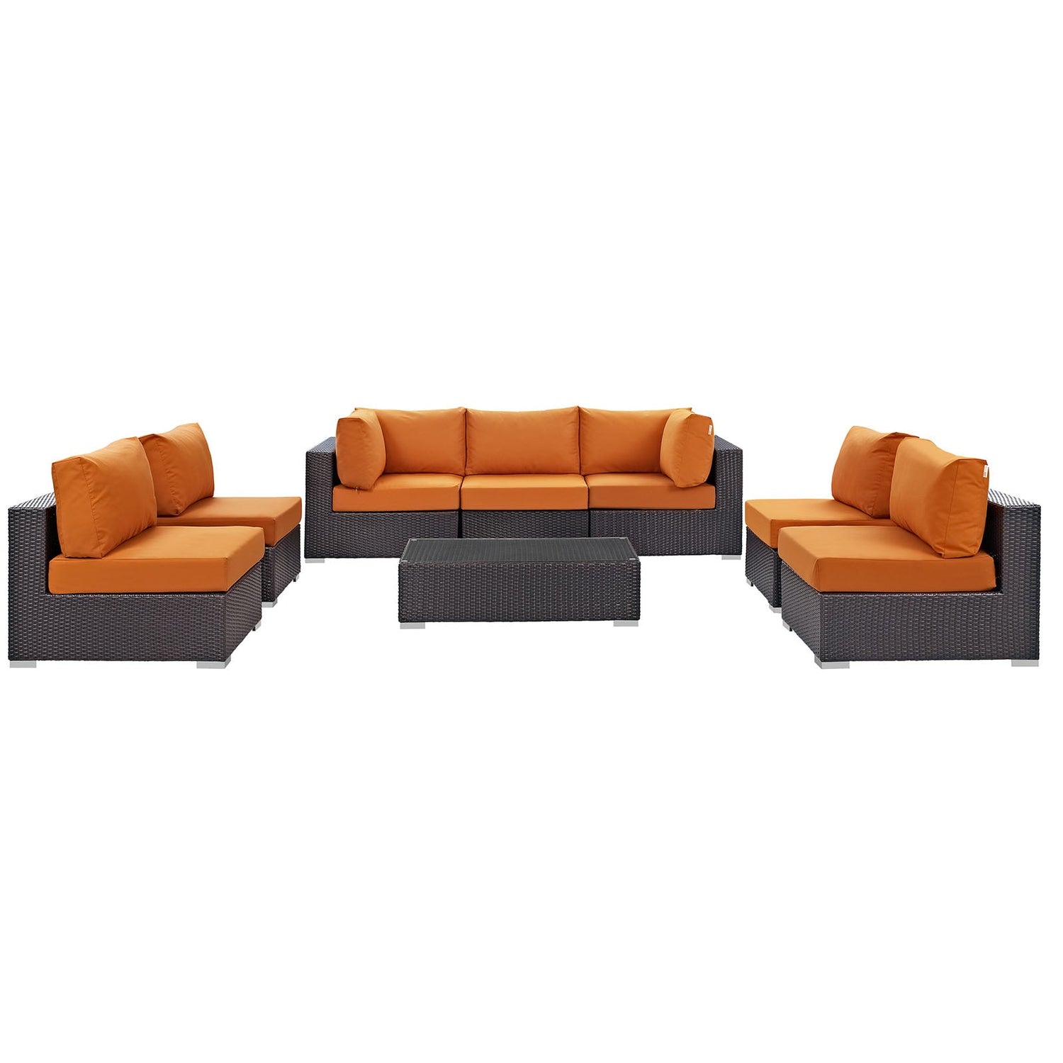 Convene 8 Piece Outdoor Patio Sectional Set by Modway