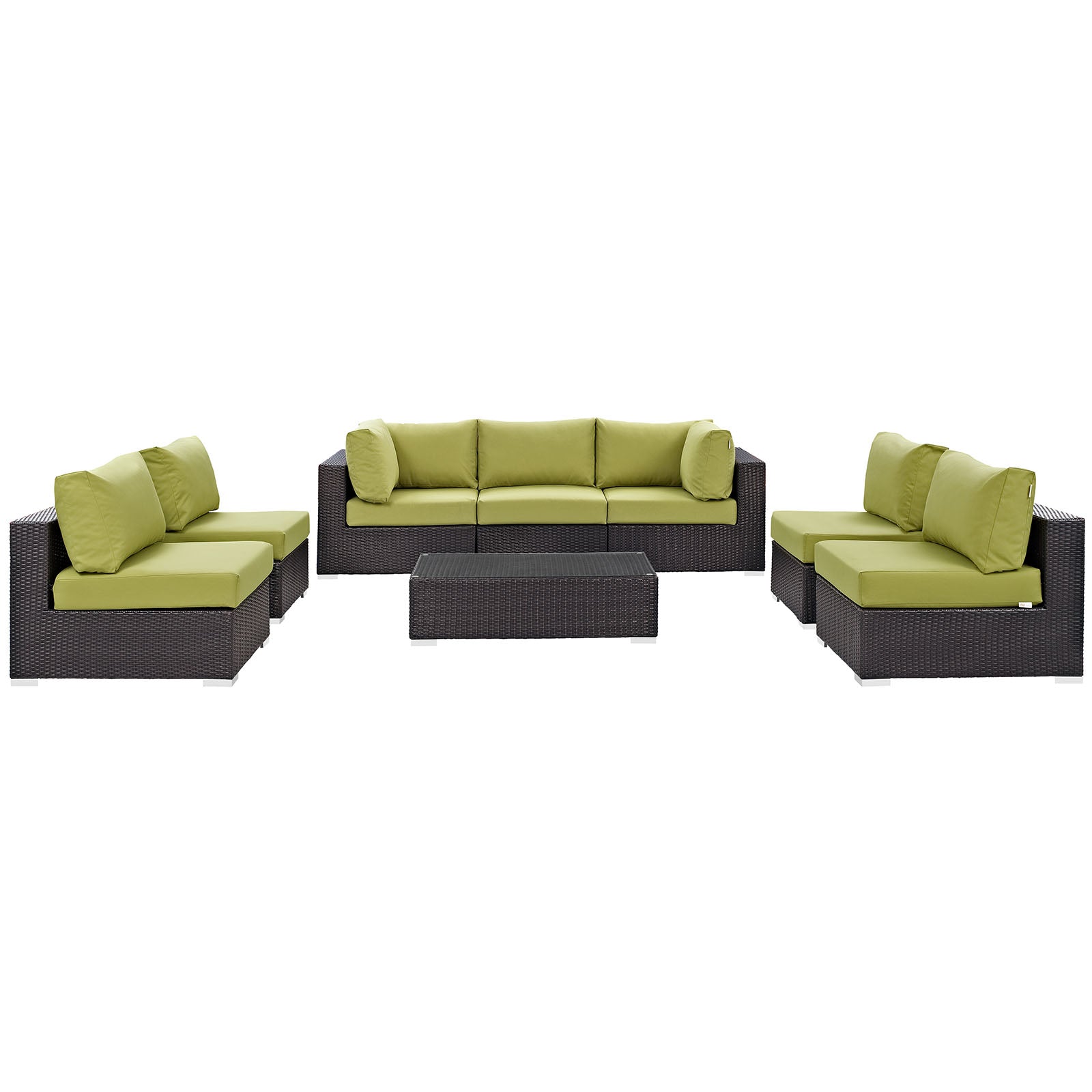 Convene 8 Piece Outdoor Patio Sectional Set by Modway