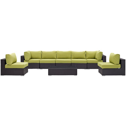 Convene 8 Piece Outdoor Patio Sectional Set by Modway