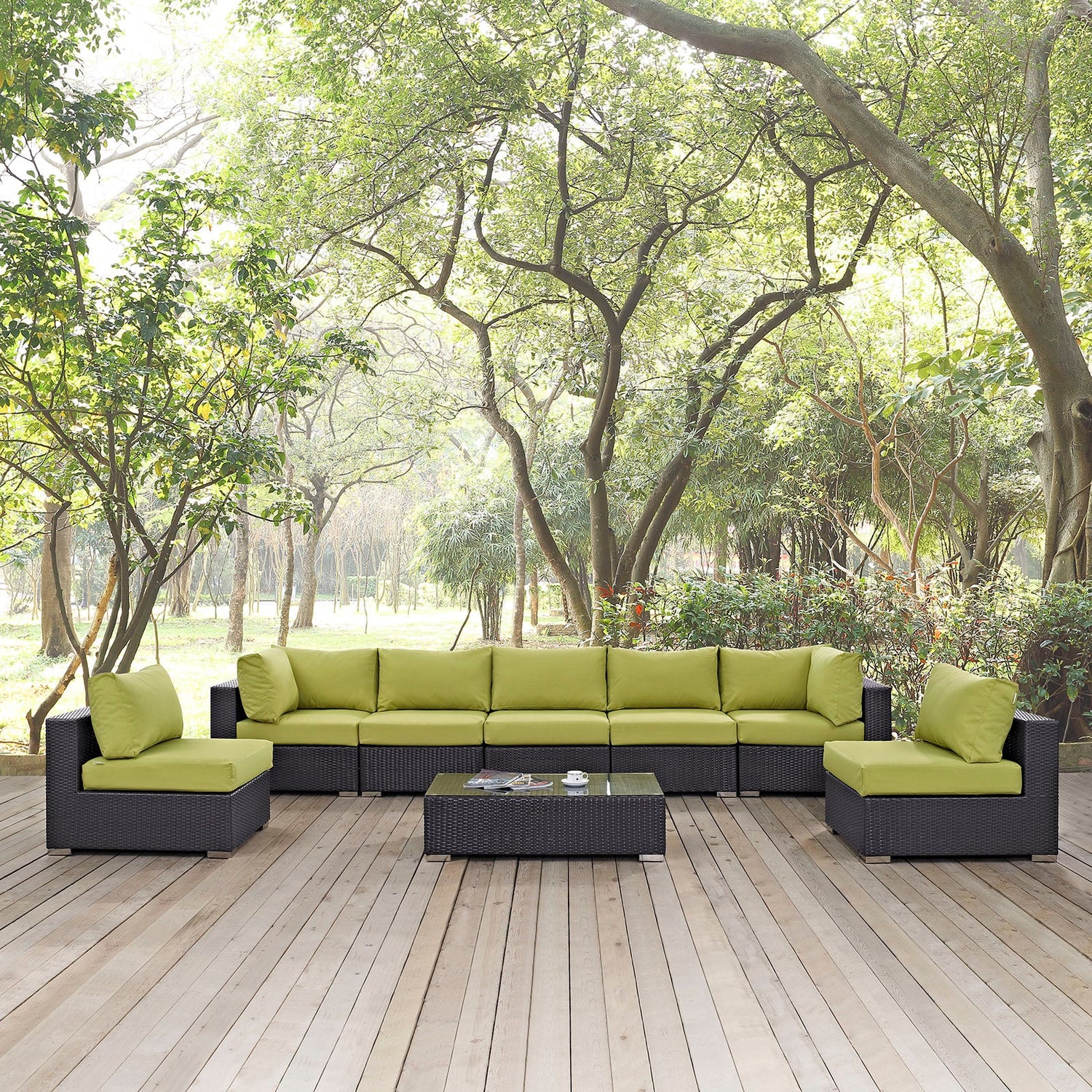 Convene 8 Piece Outdoor Patio Sectional Set by Modway