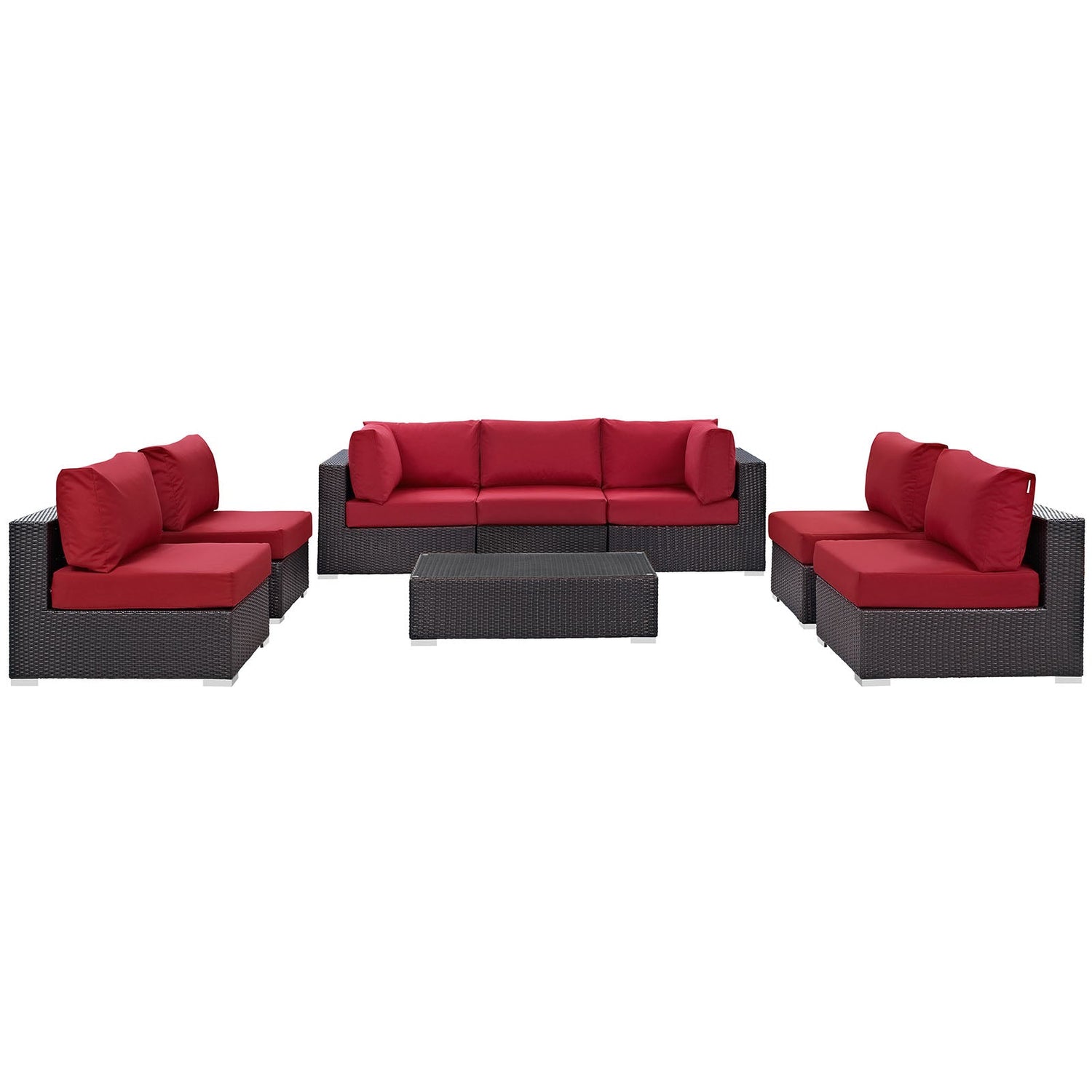 Convene 8 Piece Outdoor Patio Sectional Set by Modway