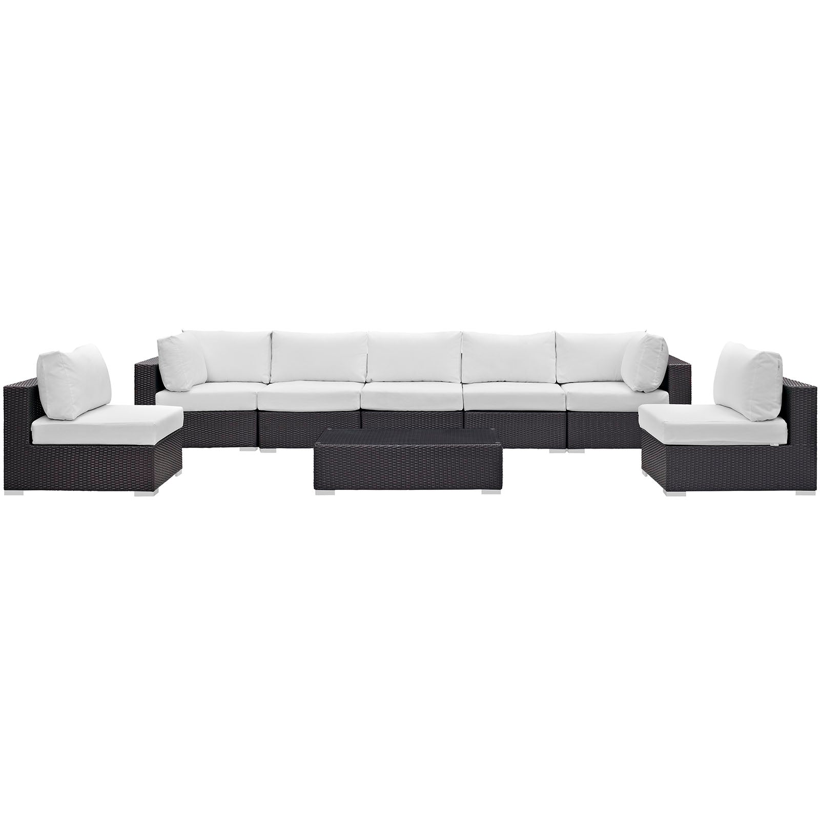 Convene 8 Piece Outdoor Patio Sectional Set by Modway