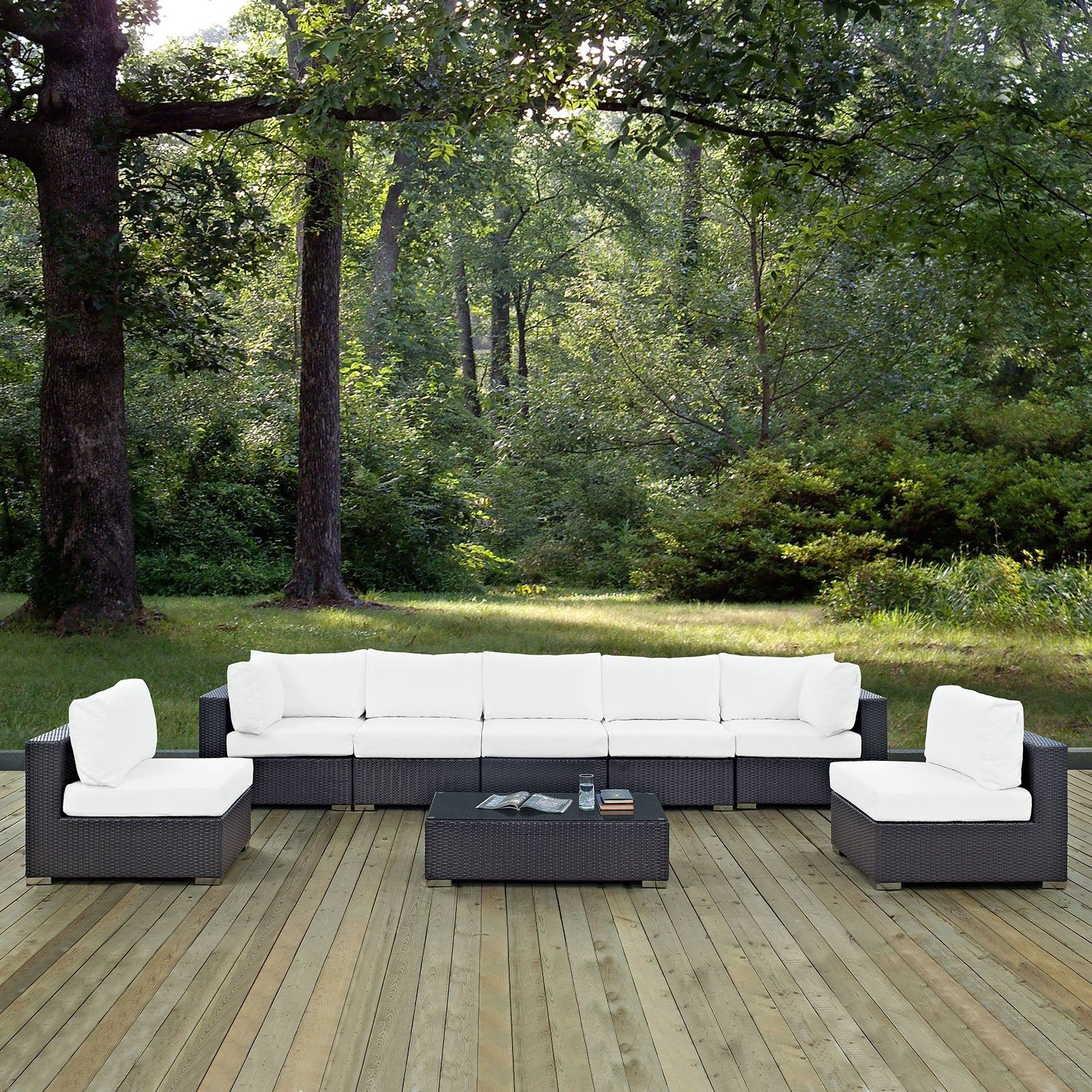 Convene 8 Piece Outdoor Patio Sectional Set by Modway