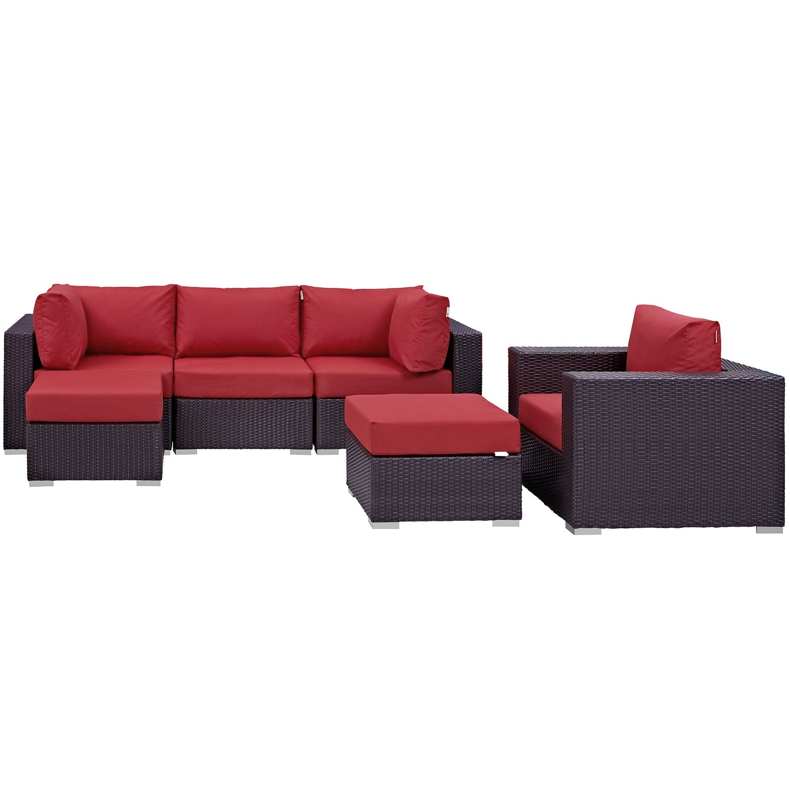 Convene 6 Piece Outdoor Patio Sectional Set By HouseBean