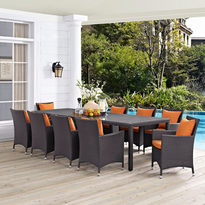 Convene 11 Piece Outdoor Patio Dining Set by Modway