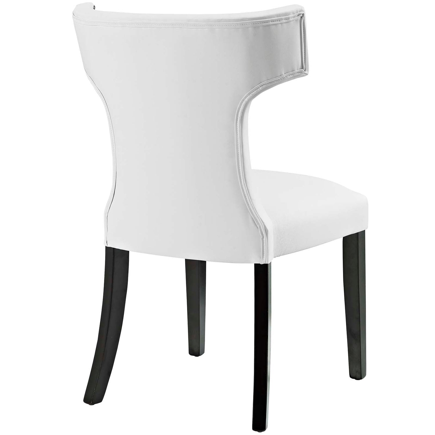 Curve Vegan Leather Dining Chair by Modway