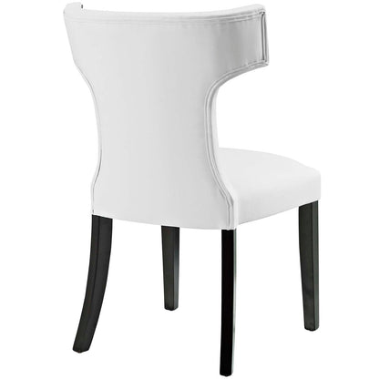 Curve Vegan Leather Dining Chair by Modway