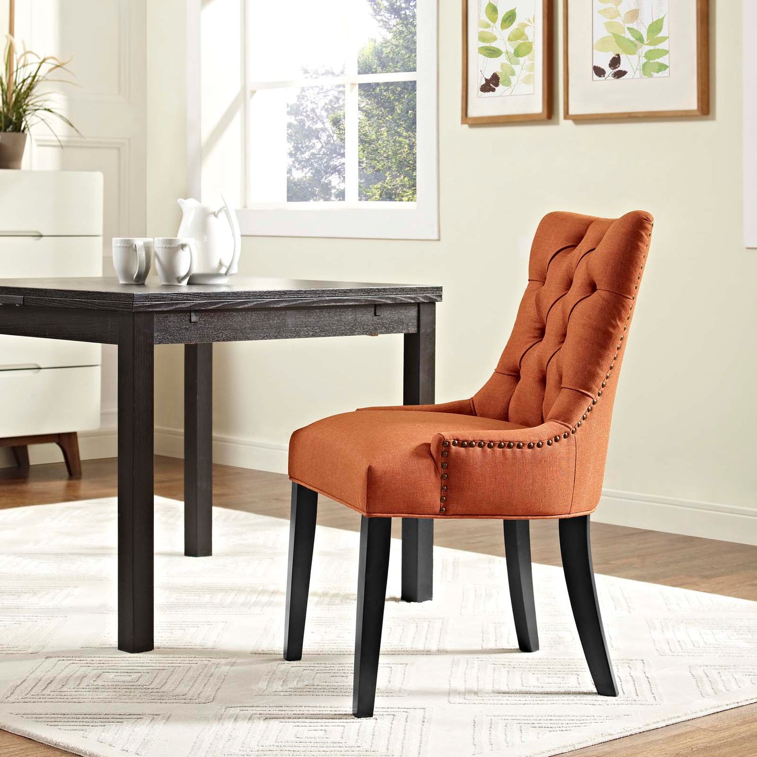 Regent Tufted Fabric Dining Chair by Modway