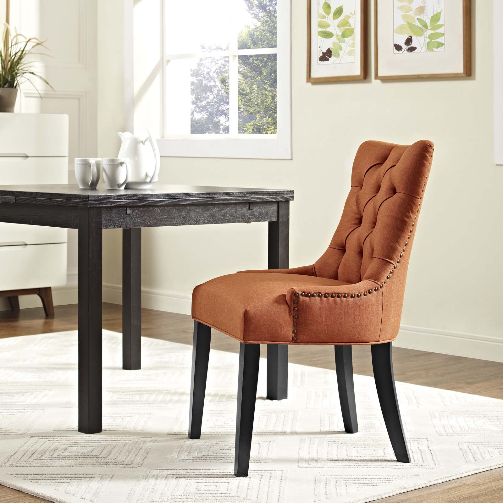Regent Tufted Fabric Dining Chair by Modway