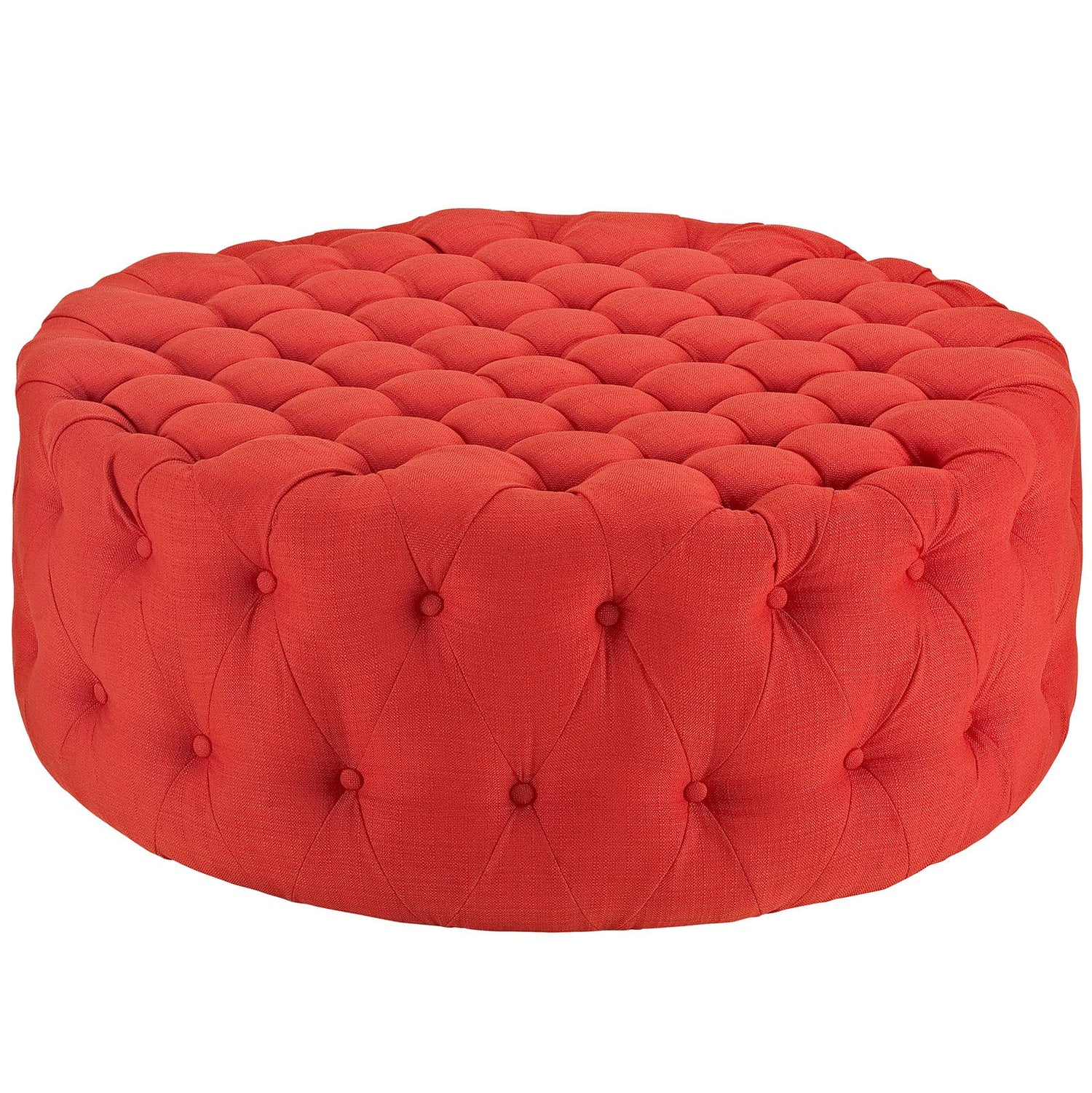 Amour Upholstered Fabric Ottoman By HouseBean